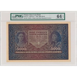 5,000 marks 1920 - II Series E - PMG 64 EPQ
