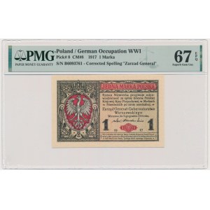 1 mark 1916 - General - PMG 67 EPQ - EXCELLENT