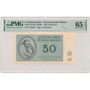 Czechoslovakia (Theresienstadt Ghetto), 50 Kronen 1943 - PMG 65 EPQ