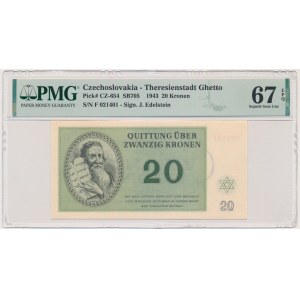 Czechoslovakia (Theresienstadt Ghetto), 20 Kronen 1943 - PMG 67 EPQ