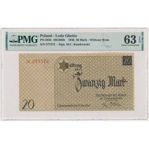 20 Mark 1940 - no. 3 without watermark - PMG 63 EPQ