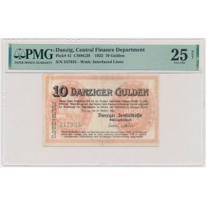 Danzig, 10 Gulden 1923 - PMG 25 NET - RARE