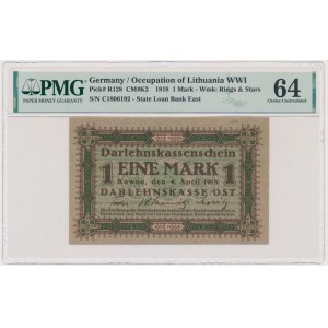 Kowno, 1 Mark 1918 - C - PMG 64