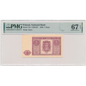 1 gold 1946 - PMG 67 EPQ