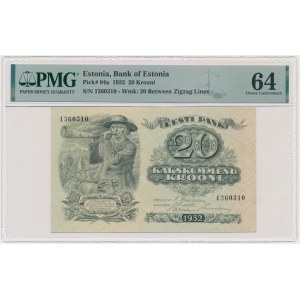 Estland, 20 Kronen 1932 - PMG 64