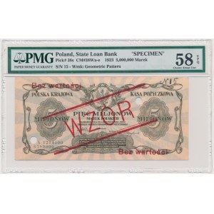 5 million mark 1923 - MODEL - A1234500/A678900 - PMG 58 EPQ