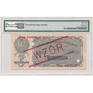 5 million mark 1923 - MODEL - A1234500/A678900 - PMG 58 EPQ