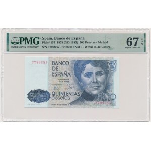 Spain, 500 Pesetas 1979 - PMG 67 EPQ