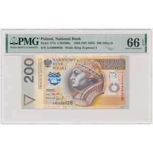 200 gold 1994 - AA - PMG 66 EPQ