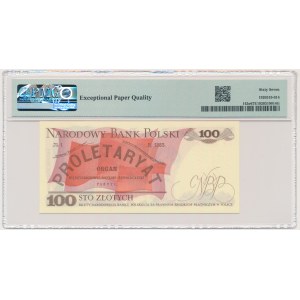 100 złotych 1986 - LP - PMG 67 EPQ - pierwsza seria rocznika