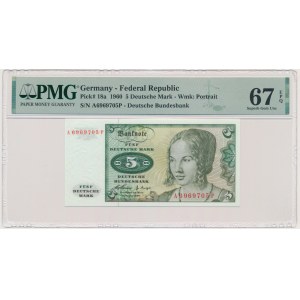 Germany, BDR, 5 Mark 1960 - PMG 67 EPQ