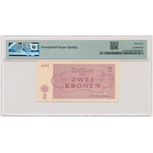Czechoslovakia (Theresienstadt Ghetto), 2 Kronen 1943 - PMG 65 EPQ