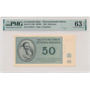 Czechoslovakia (Theresienstadt Ghetto), 50 Kronen 1943 - PMG 63 EPQ