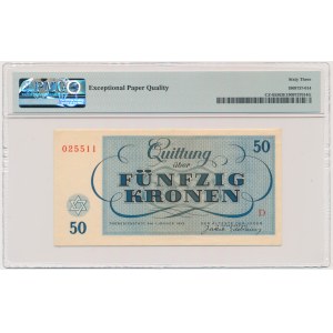 Czechoslovakia (Theresienstadt Ghetto), 50 Kronen 1943 - PMG 63 EPQ