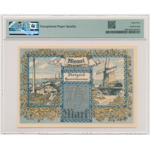 Memel (Klaipeda), 75 Mark 1922 - PMG 65 EPQ