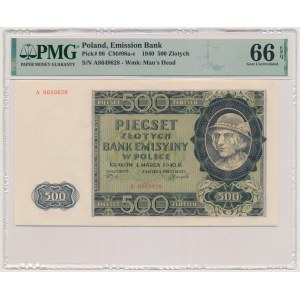 500 zlotých 1940 - A - PMG 66 EPQ