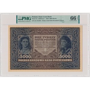 5,000 marks 1920 - III Series A - PMG 66 EPQ