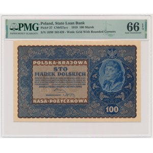 100 marks 1919 - IH Series W - PMG 66 EPQ