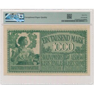 Kowno, 1.000 Mark 1918 - A - 6 digit series - PMG 65 EPQ