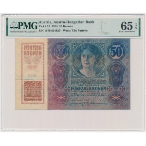 Austria, 50 Kronen 1914 - PMG 65 EPQ