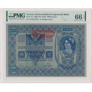 Austria, 1.000 Kronen (1919) Austro-Hungarian 1902 - PMG 66 EPQ