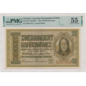 Ukraine, 200 Karbovanez 1942 - PMG 55
