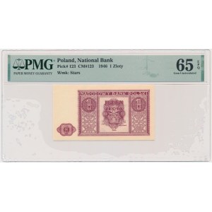1 gold 1946 - PMG 65 EPQ