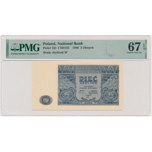 5 gold 1946 - PMG 67 EPQ