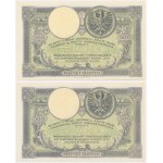 500 zloty 1919 - S.A. - consecutive numbers (2 pcs.) - BEAUTIFUL