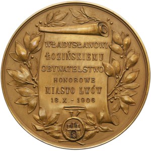 Galicia, Medal Władysław Łoziński Honorary Citizen of the City of Lviv 1906