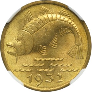 Free City of Danzig, 10 pfennig 1932 - NGC MS64