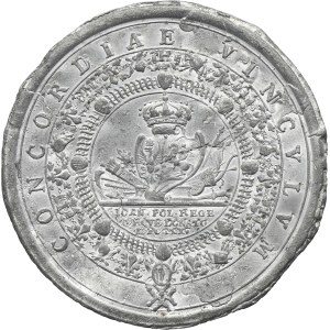 PRÓBA W OŁOWIU, Jan III Sobieski, Medal Nadanie Janowi III Sobieskiemu Orderu Ducha Świętego 1675