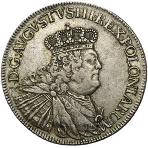 Augustus III of Poland, Thaler Leipzig 1755 EDC