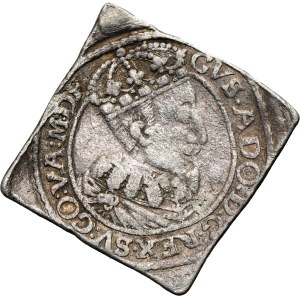 SILVER PROBE, Gustav Adolf, Ducat Clip Elbing 1630 - UNIQUE