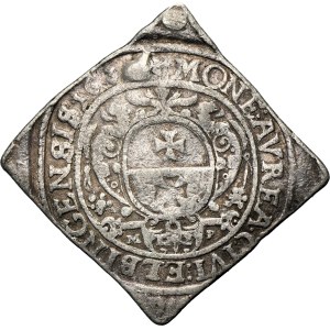 SILVER PROBE, Gustav Adolf, Ducat Clip Elbing 1630 - UNIQUE