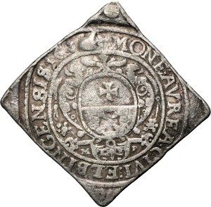 SILVER PROBE, Gustav Adolf, Ducat Clip Elbing 1630 - UNIQUE