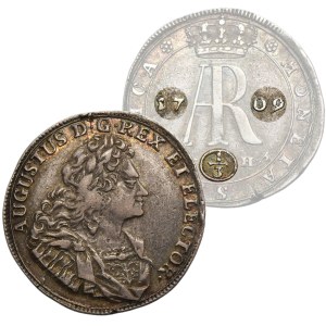 Augustus II the Strong, 1/3 Thaler Dresden 1709 ILH - VERY RARE