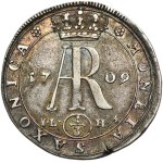 Augustus II the Strong, 1/3 Thaler Dresden 1709 ILH - VERY RARE