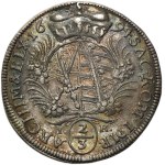 Germany, Saxony, Fredrich August I, 2/3 Thaler Dresden 1696 IK