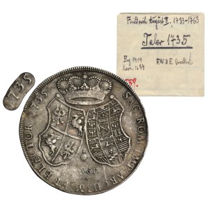 Augustus II the Strong, Thaler Dresden 1735 FWôF