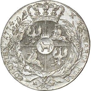 Poniatowski, Thaler Varšava 1774 AP - RARE