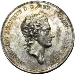 Poniatowski, Medal King gift to the city of Krakau 1787 - VERY RARE, SILVER