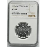 2 gold 1974 Berry - NGC MS66