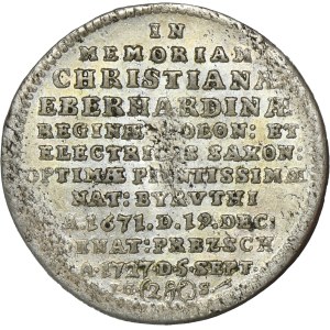 Augustus II the Strong, Two posthumous groschen Leipzig 1727 IGS