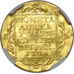 Poniatowski, Dukát varšavský 1775 EB - NGC AU53