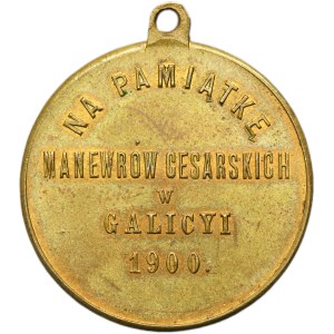 Galicia, Franz Joseph I, Medal Imperial Maneuvers in Galicia 1900