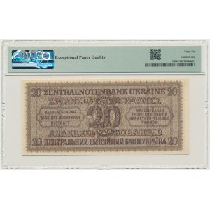 Ukraine, 20 Karbovanetz 1942 - PMG 66 EPQ