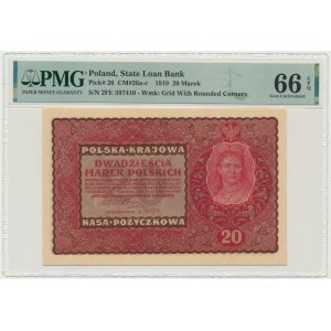 20 značek 1919 - II Serja FE - PMG 66 EPQ