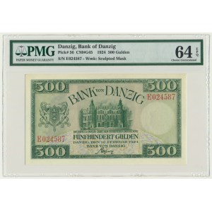 Danzig, 500 Gulden 1924 - PMG 64 EPQ
