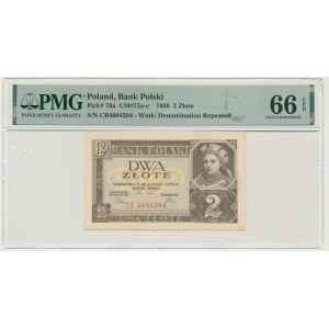 2 gold 1936 - CB - PMG 66 EPQ